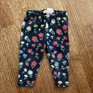 The Beaufort Bonnet Company Kids Leggings - Navy with Floral Print